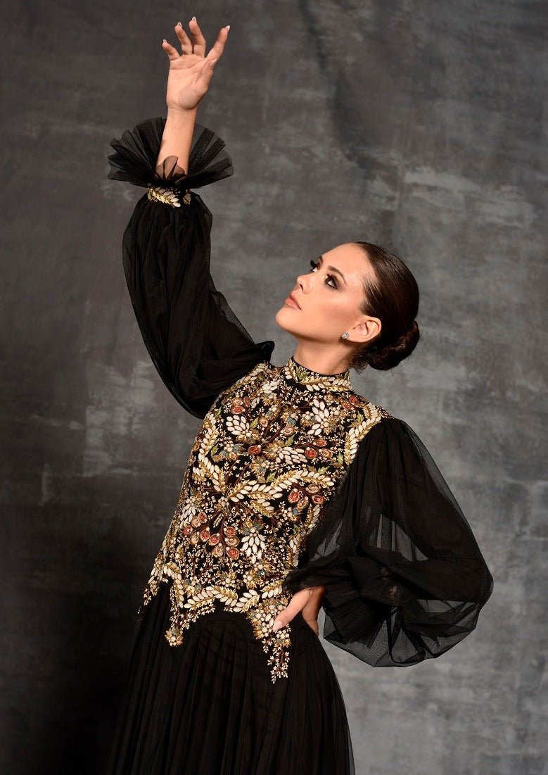 Bishop Sleeves Gown - samantchauhan