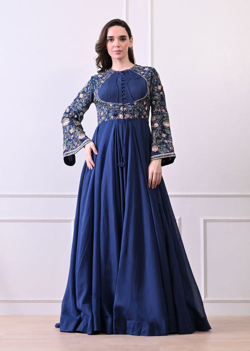 Blue Jardin Anarkali - samantchauhan