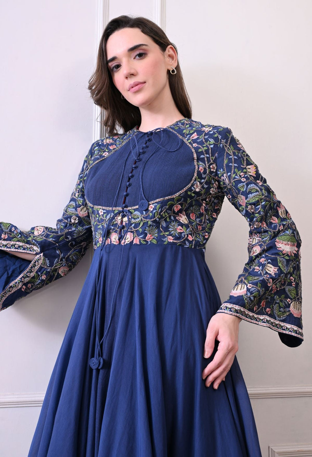 Blue Jardin Anarkali - samantchauhan