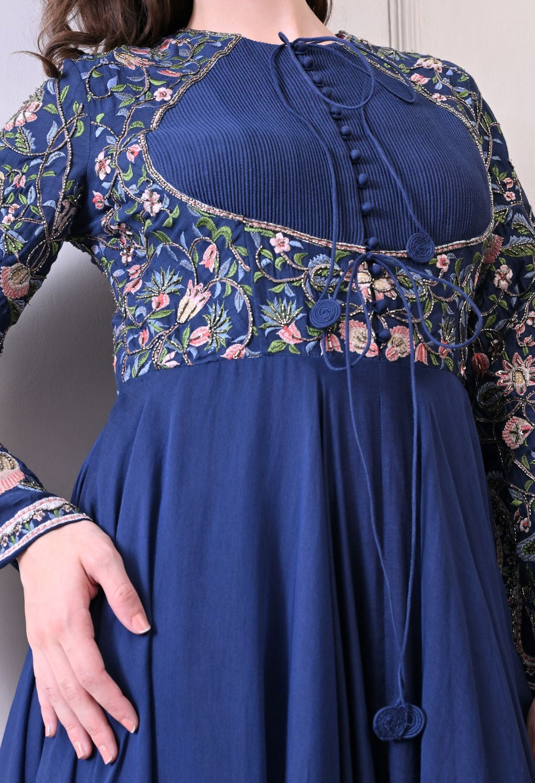 Blue Jardin Anarkali - samantchauhan