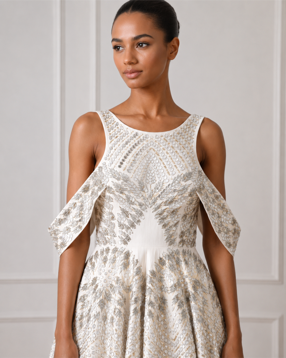 Flap sleeve gown