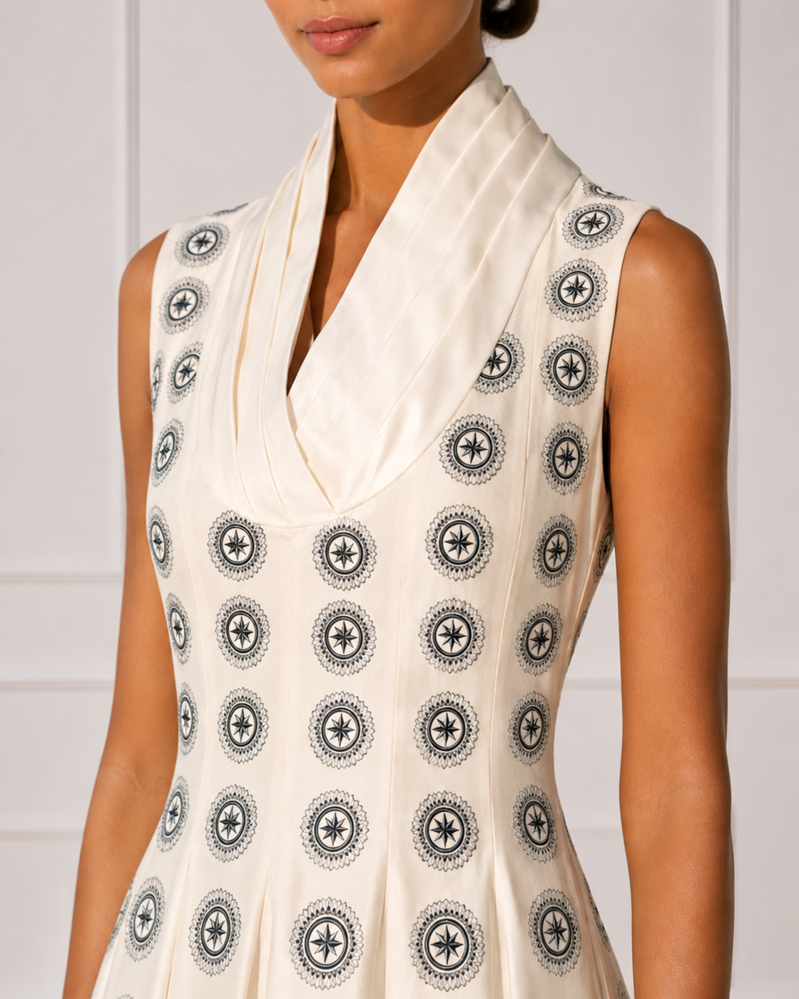 Cowl neck gown