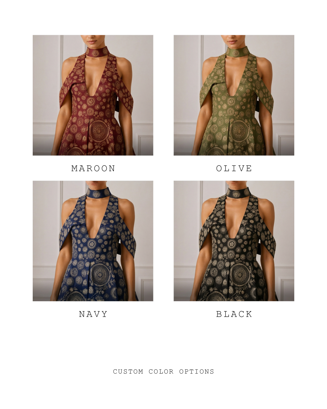 Halter neck gown