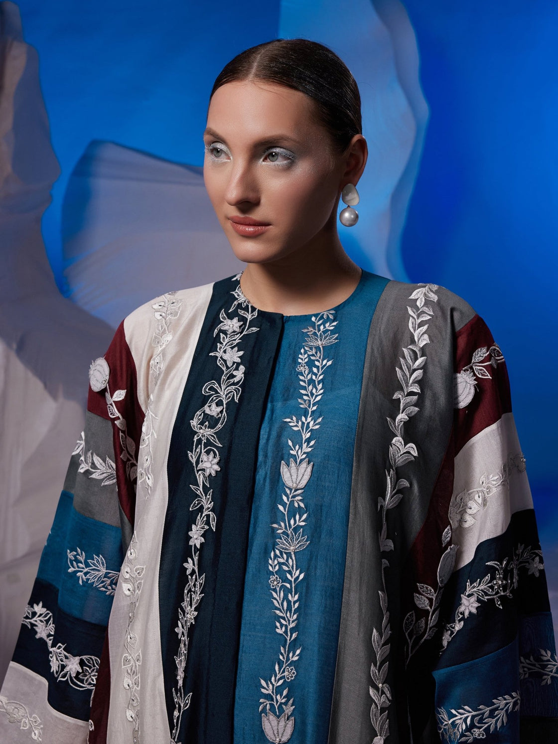 Colorful loose fit one piece kaftan - samantchauhan Apparel & Accessories