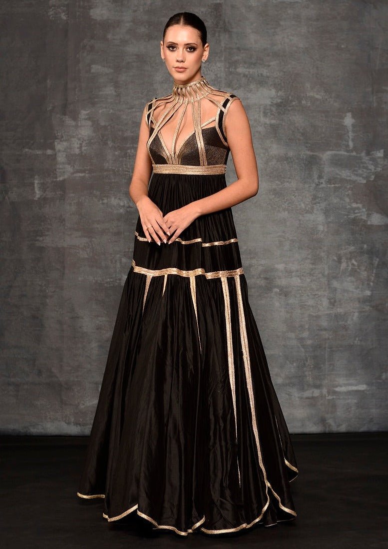 Corset Embroidered Gown - samantchauhan