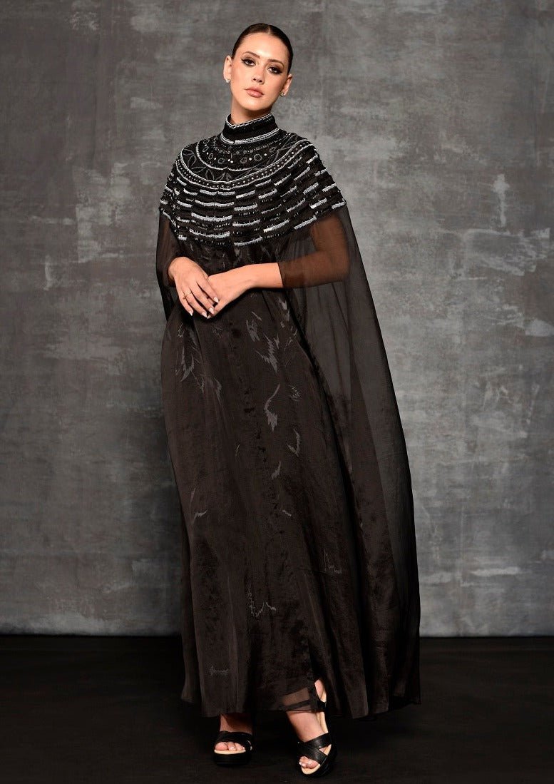 Cotton silk high - neck fitted dress - samantchauhan Apparel & Accessories