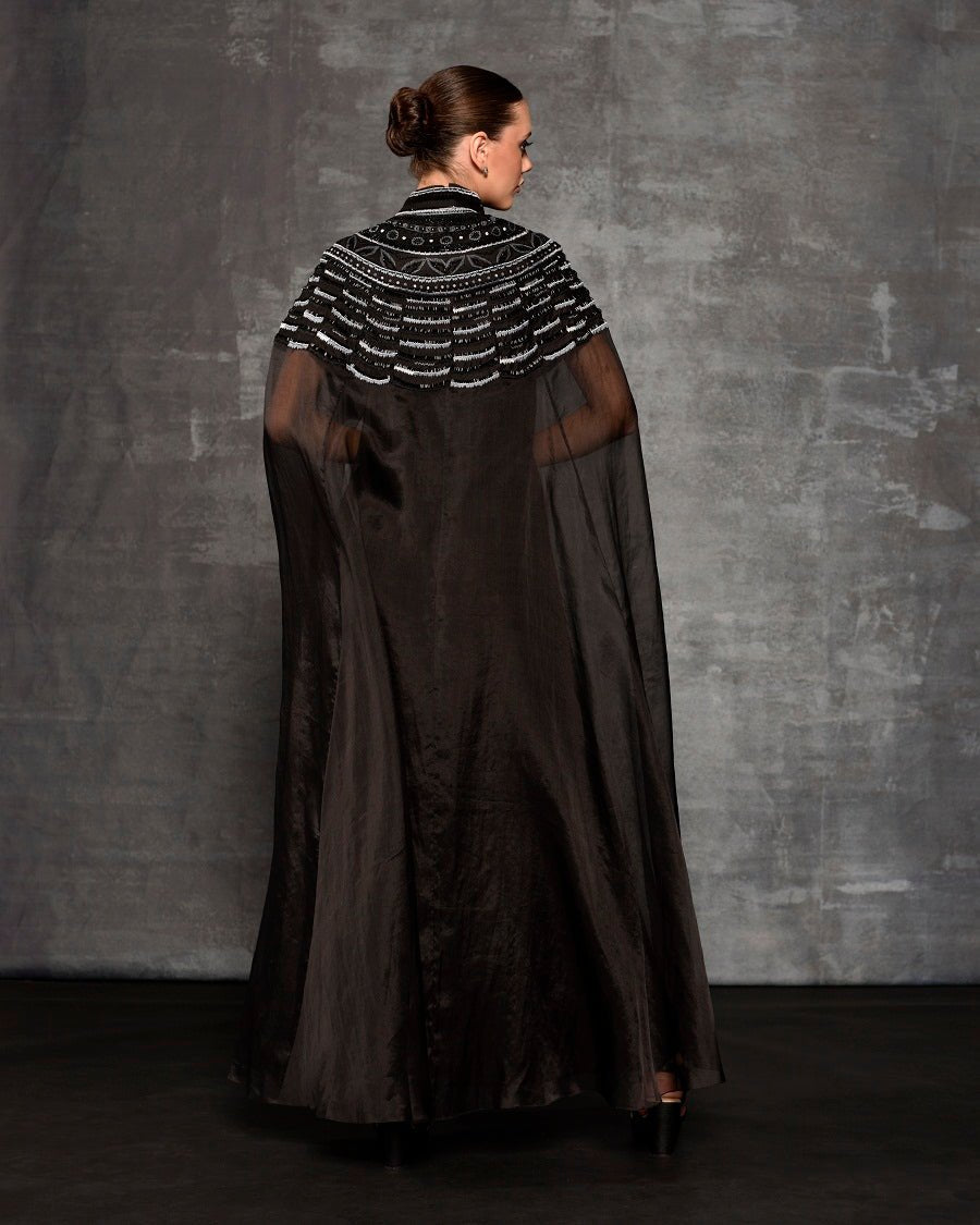 Cotton silk high - neck fitted dress - samantchauhan Apparel & Accessories