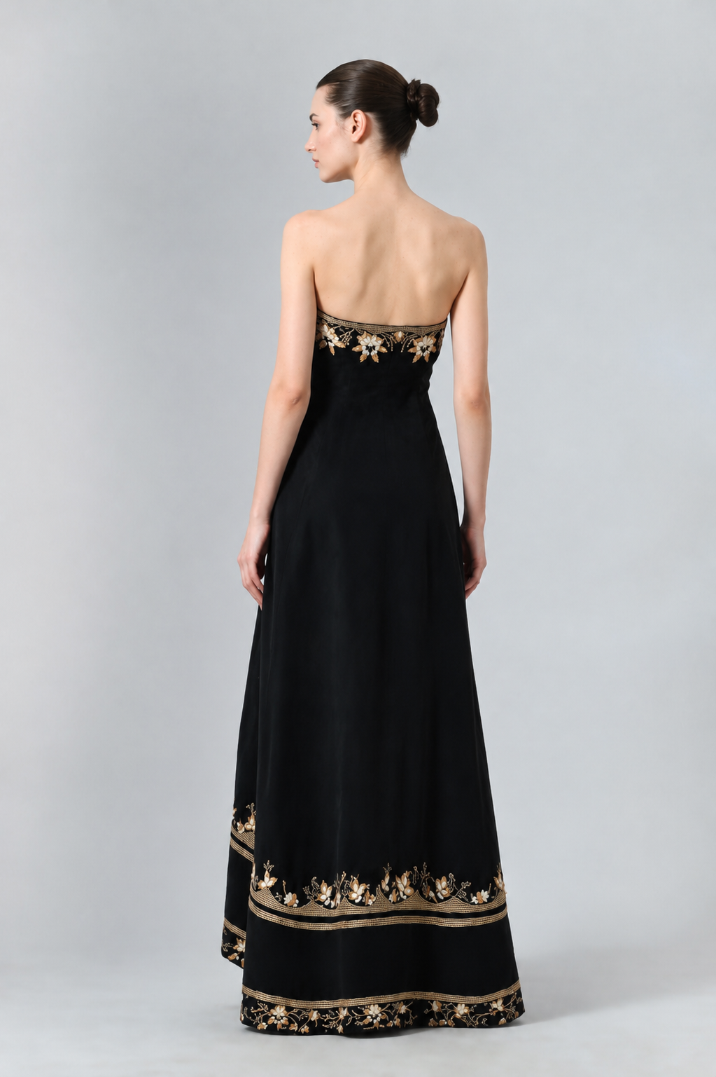 Embroider Bustier Gown