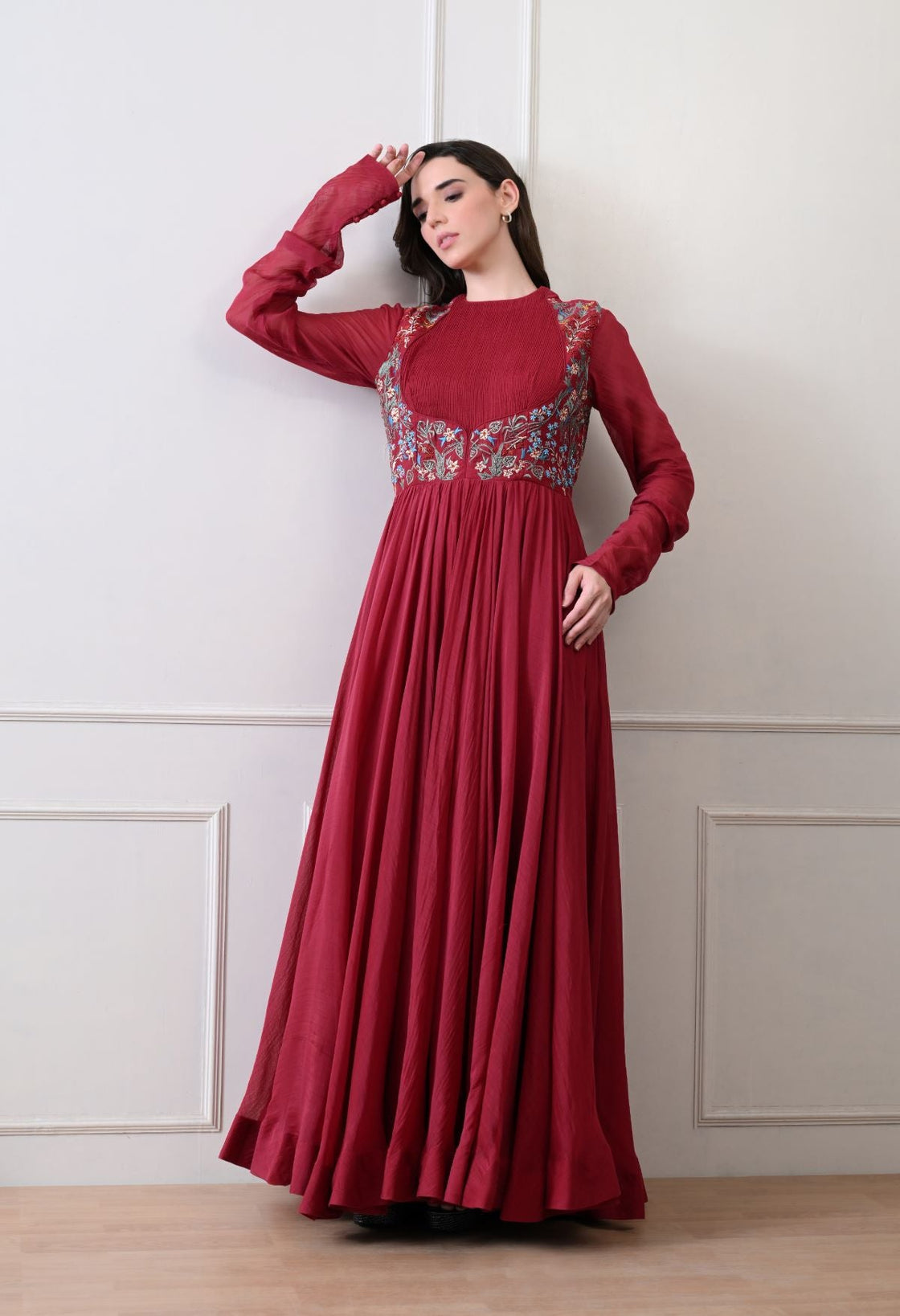 Fleur Royale Anarkali - samantchauhan Apparel & Accessories