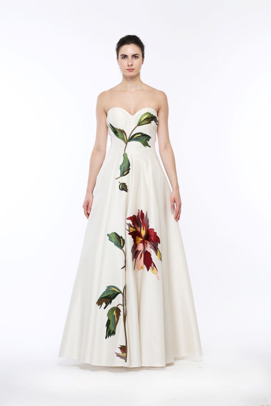 Floral Bustier Gown - samantchauhan