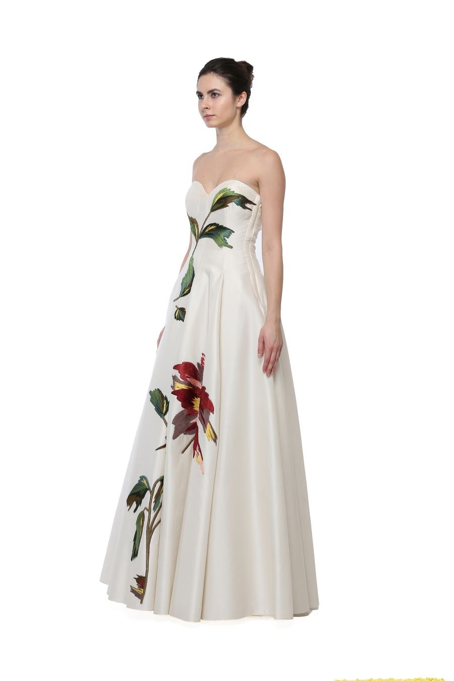 Floral Bustier Gown - samantchauhan