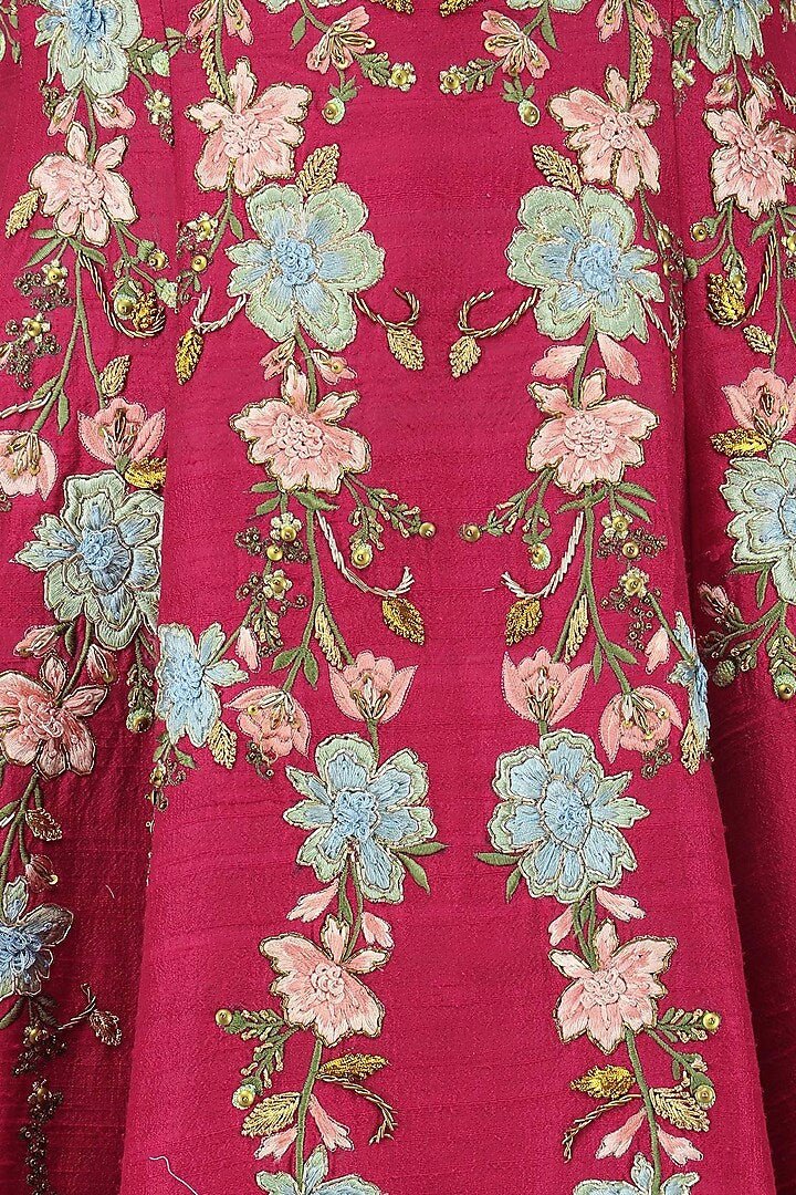 Floral Embroidered anarkali - samantchauhan