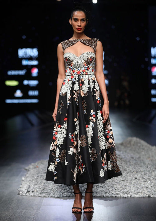 Front key hole neck gown - samantchauhan