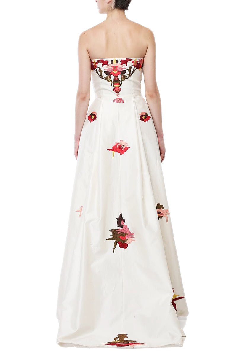 Front - opening Fit &amp; Flare Gown - samantchauhan
