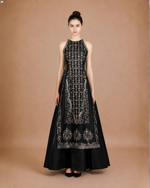 Sleeveless kurta & Skirt
