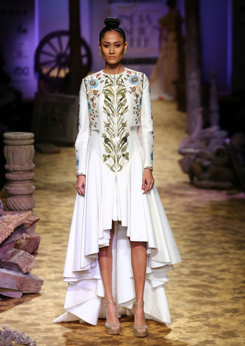 High low Jacket Dress - samantchauhan