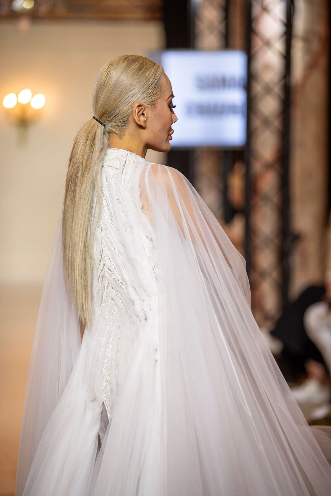 Radiate elegance in this ethereal white gown