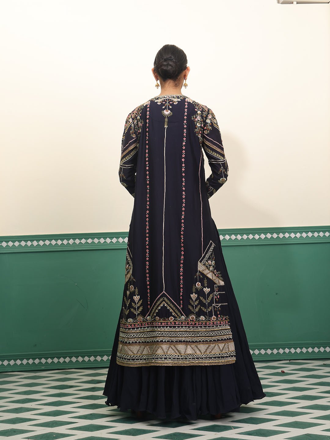 Jacket style kurta with cotton inner - samantchauhan Apparel &amp; Accessories
