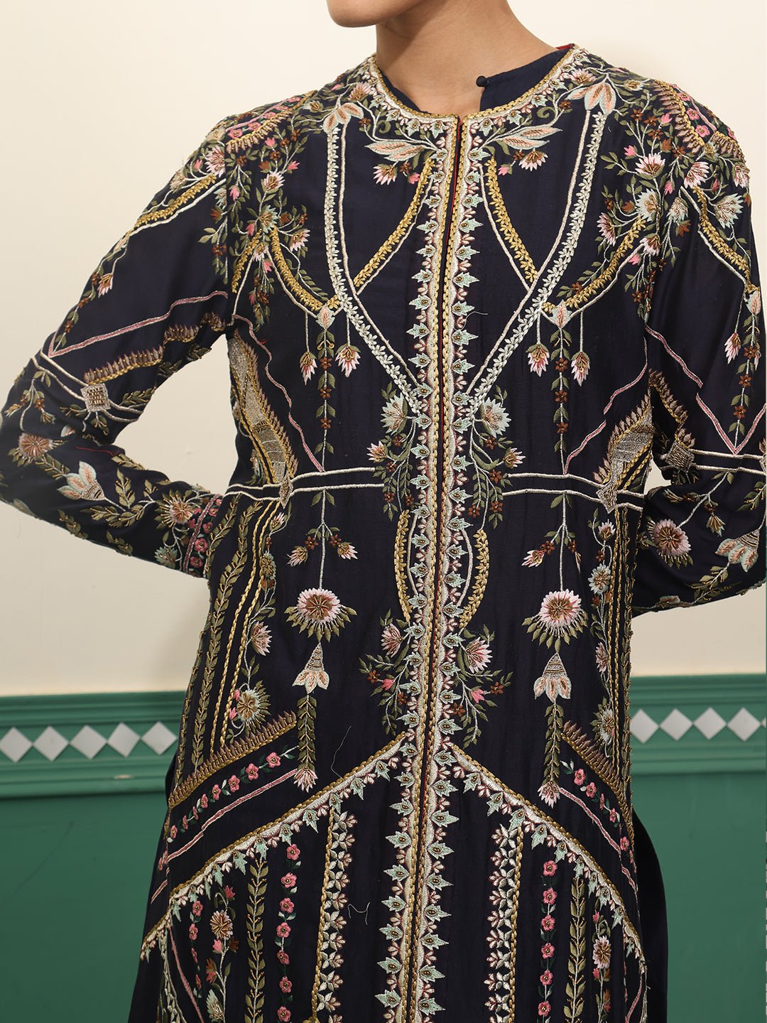 Jacket style kurta with cotton inner - samantchauhan Apparel &amp; Accessories