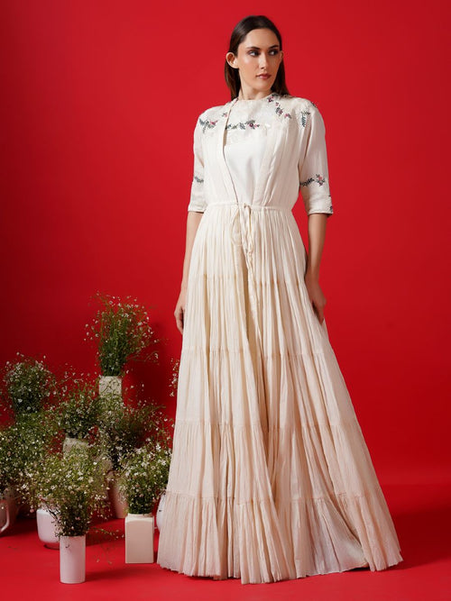 Jacket with inside dress - samantchauhan Apparel & Accessories