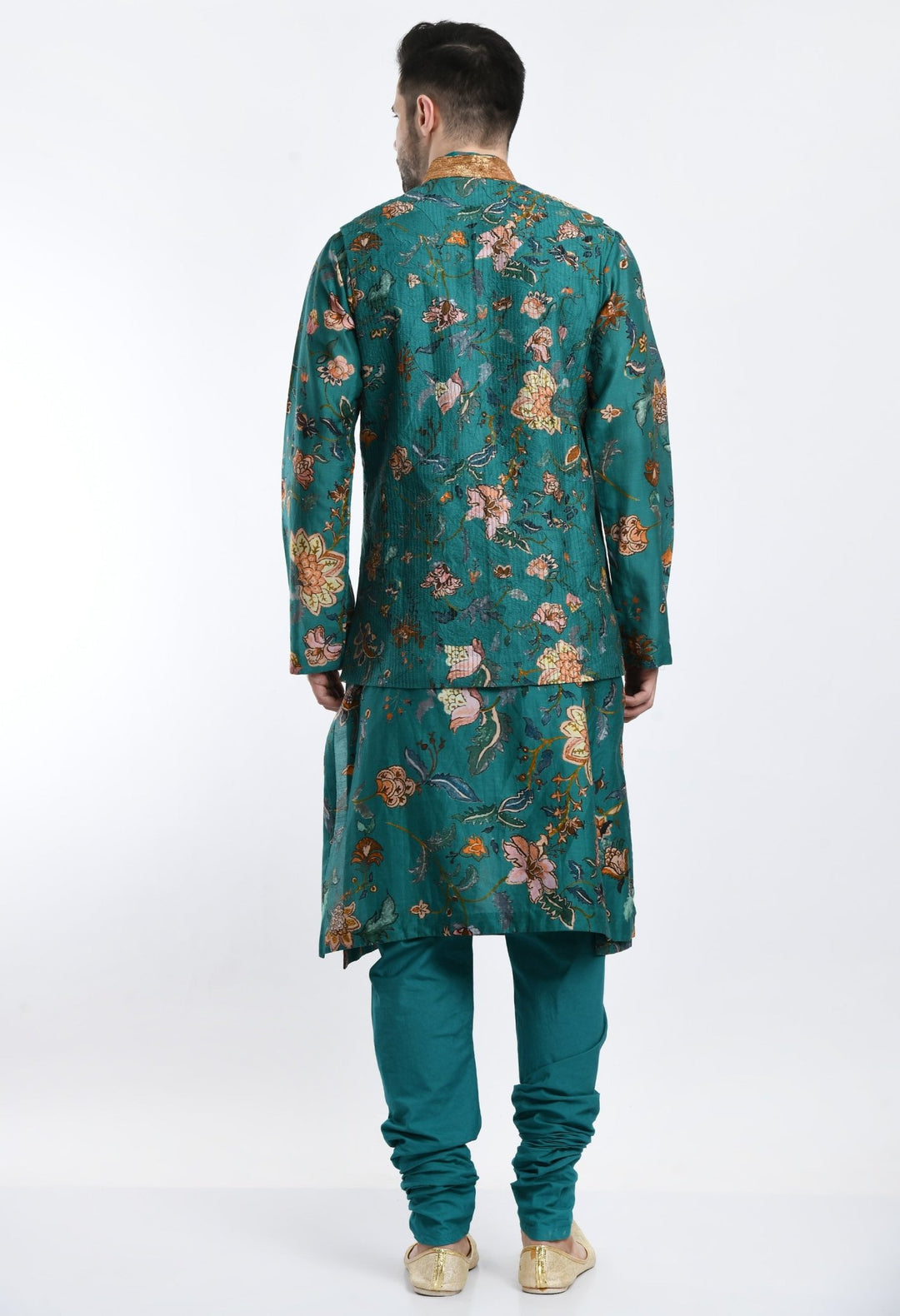 Kurta &amp; Churidar set topped with a waist coat - samantchauhan Apparel &amp; Accessories