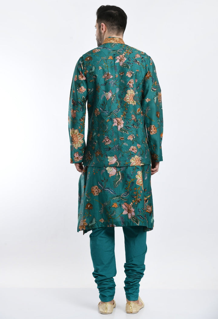 Kurta &amp; Churidar set topped with a waist coat - samantchauhan Apparel &amp; Accessories
