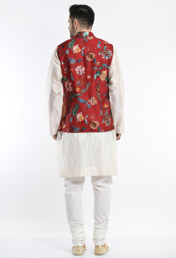 Kurta &amp; Churidar set topped with a waist coat. - samantchauhan Apparel &amp; Accessories