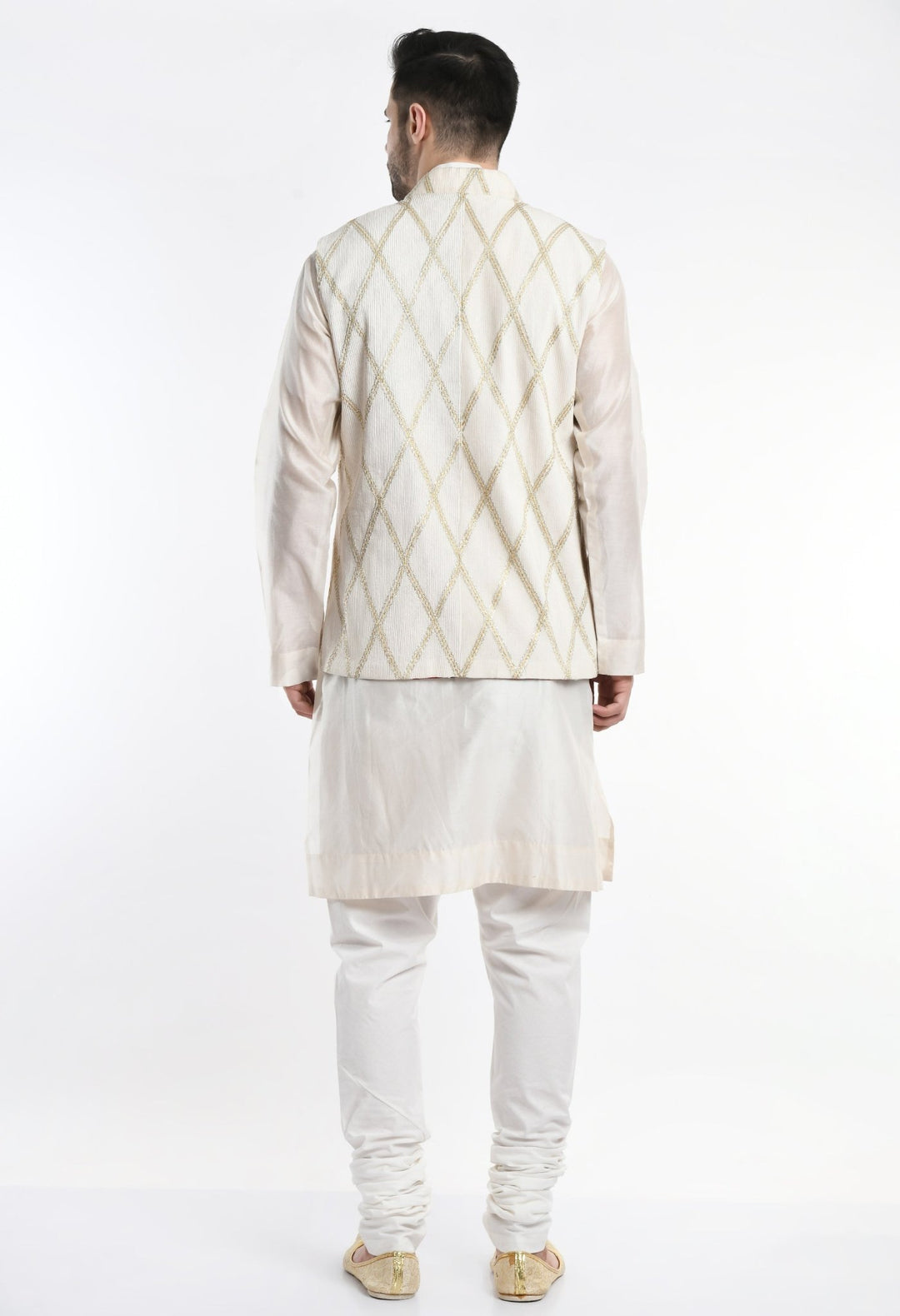 Kurta &amp; Churidar set topped with a waist coat. - samantchauhan Apparel &amp; Accessories