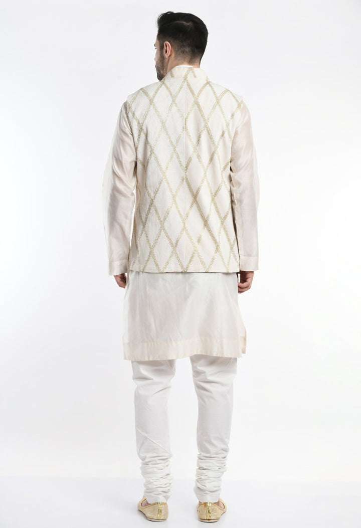Kurta &amp; Churidar set topped with a waist coat. - samantchauhan Apparel &amp; Accessories