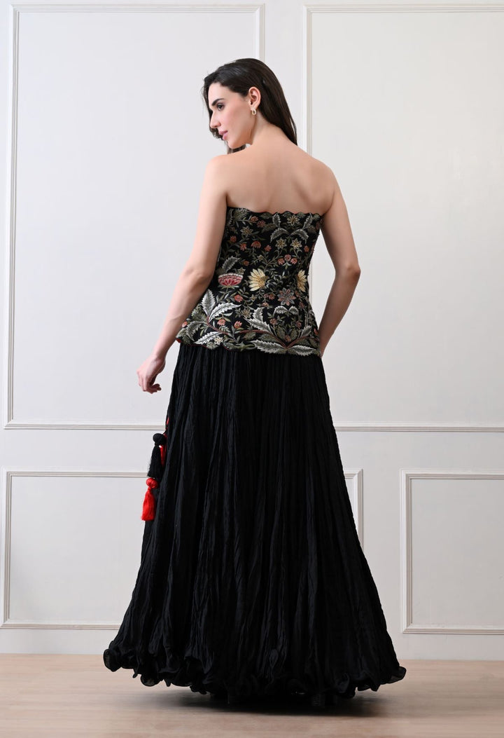 Merlot Bloom Corset Set - samantchauhan Apparel &amp; Accessories