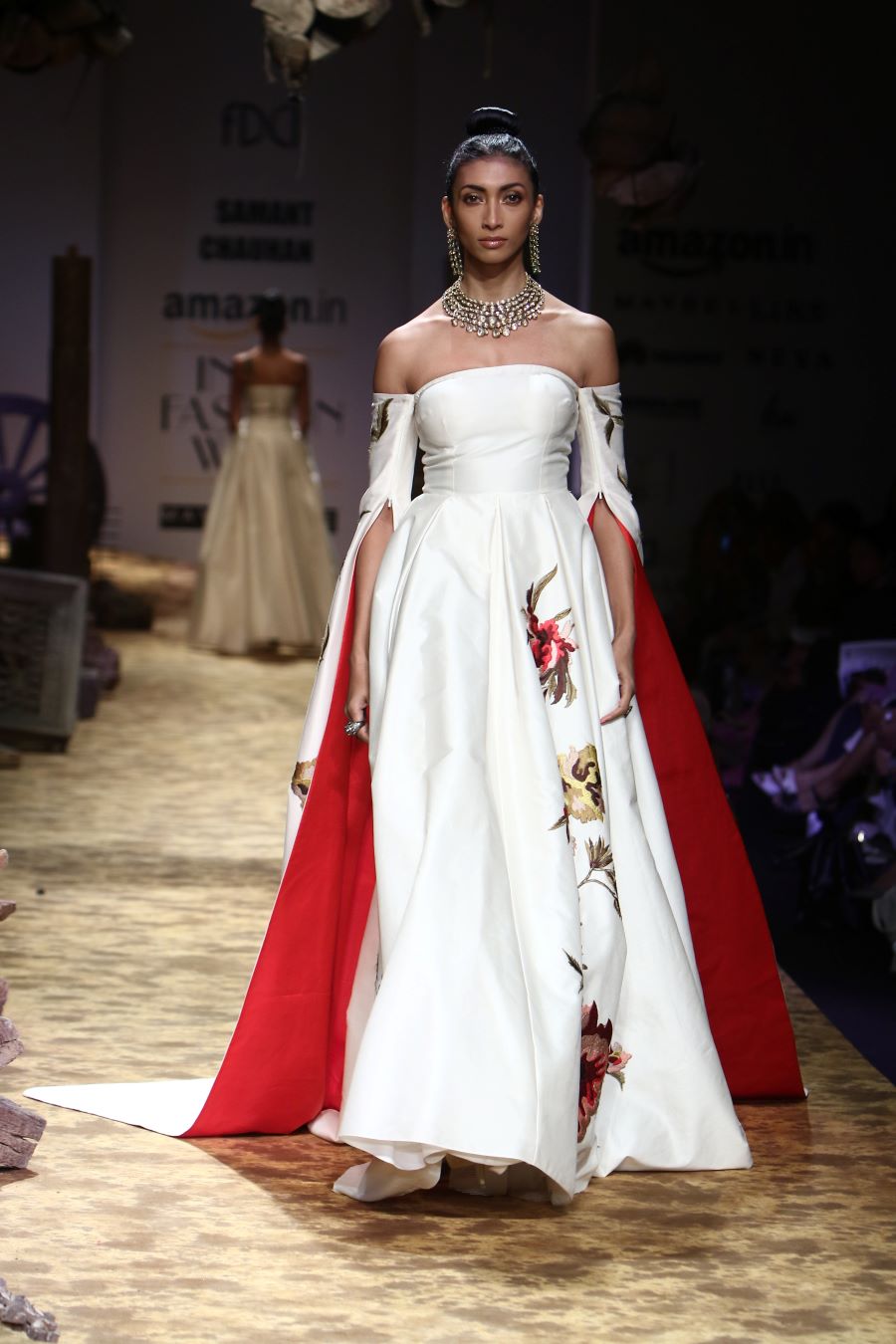 Off - Shoulder Bustier Gown - samantchauhan