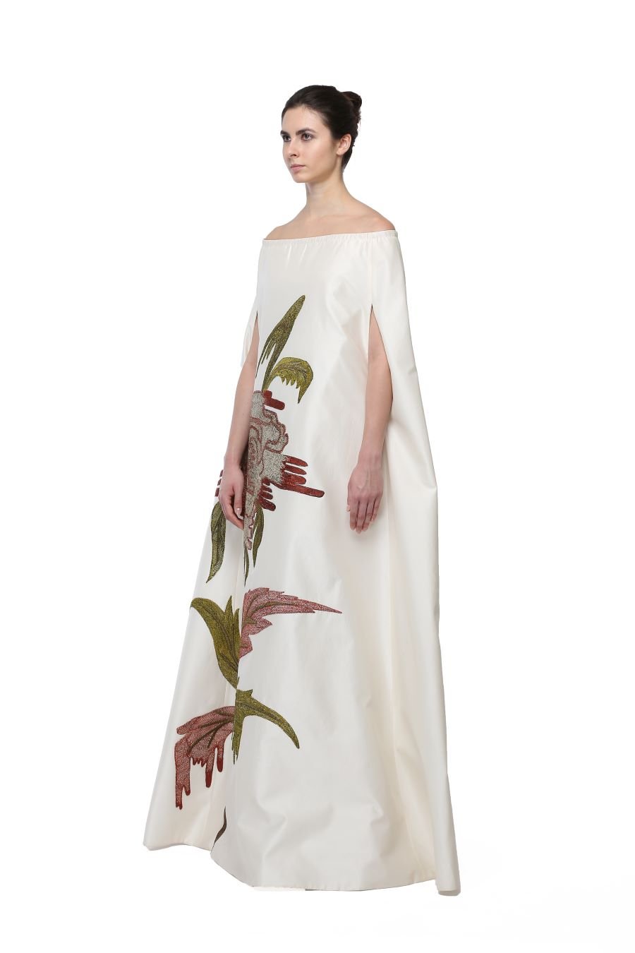 Off - Shoulder Kimono Gown - samantchauhan