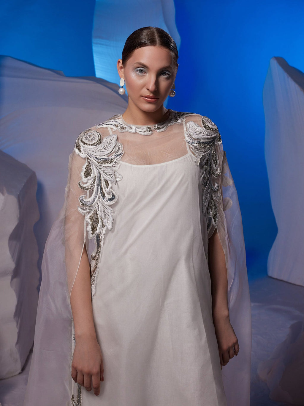 Organza kaftan with cotton silk slip inner - samantchauhan Apparel & Accessories