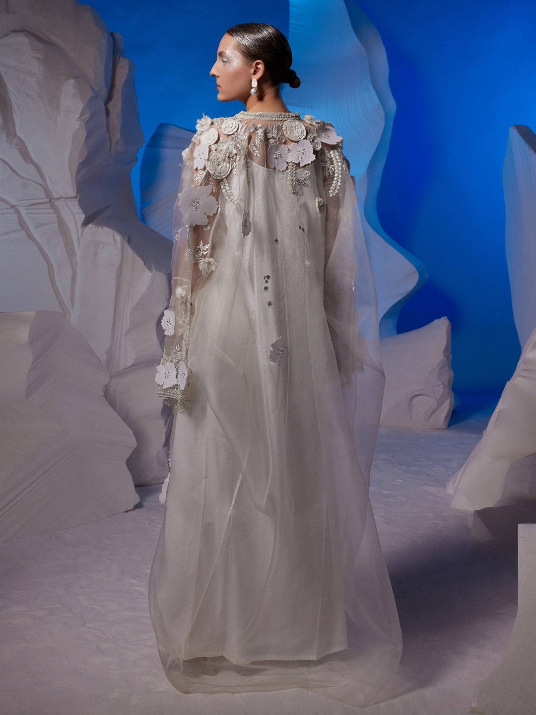 Organza kaftan with cotton silk slip inner - samantchauhan Apparel &amp; Accessories