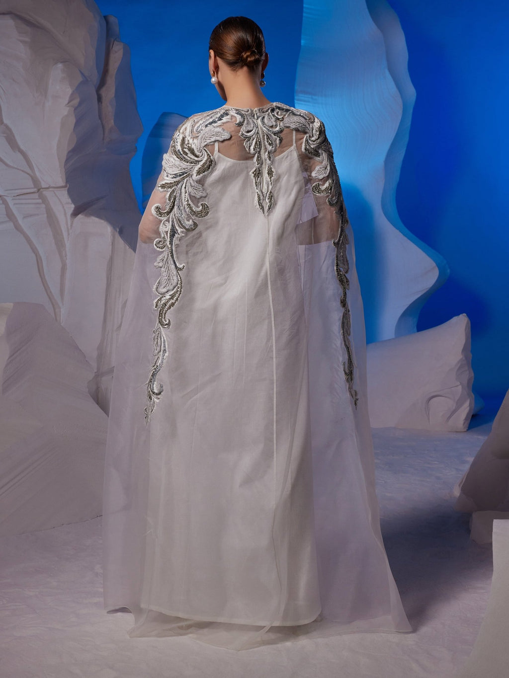 Organza kaftan with cotton silk slip inner - samantchauhan Apparel & Accessories