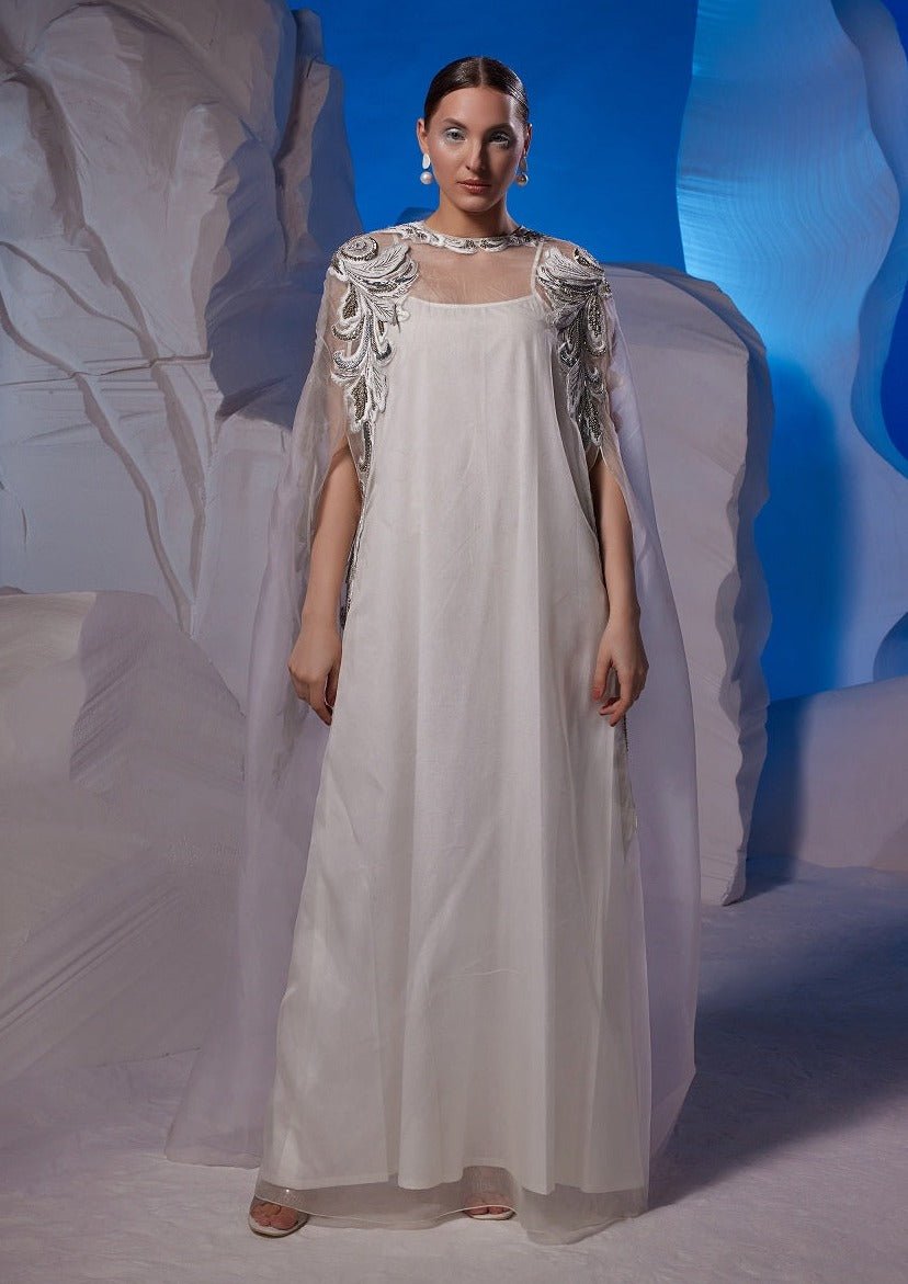 Organza kaftan with cotton silk slip inner - samantchauhan Apparel & Accessories