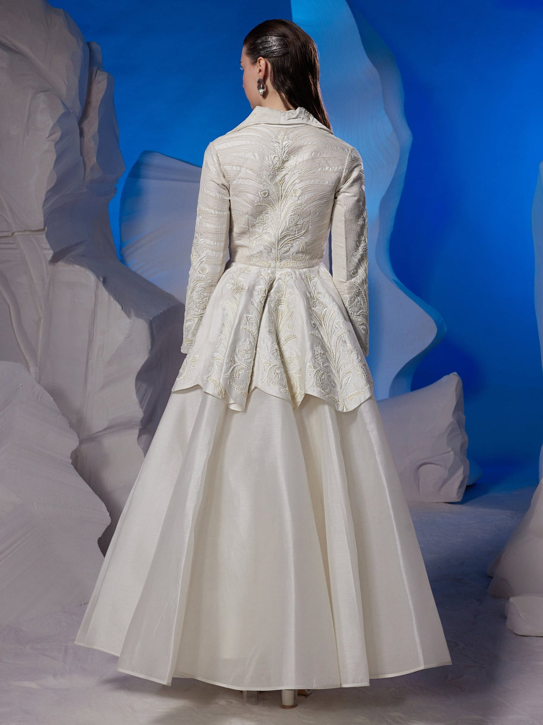 Organza skirt with peplum top - samantchauhan Apparel & Accessories