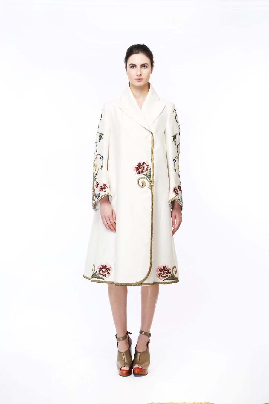 Overlap Collared Jacket Dress - samantchauhan