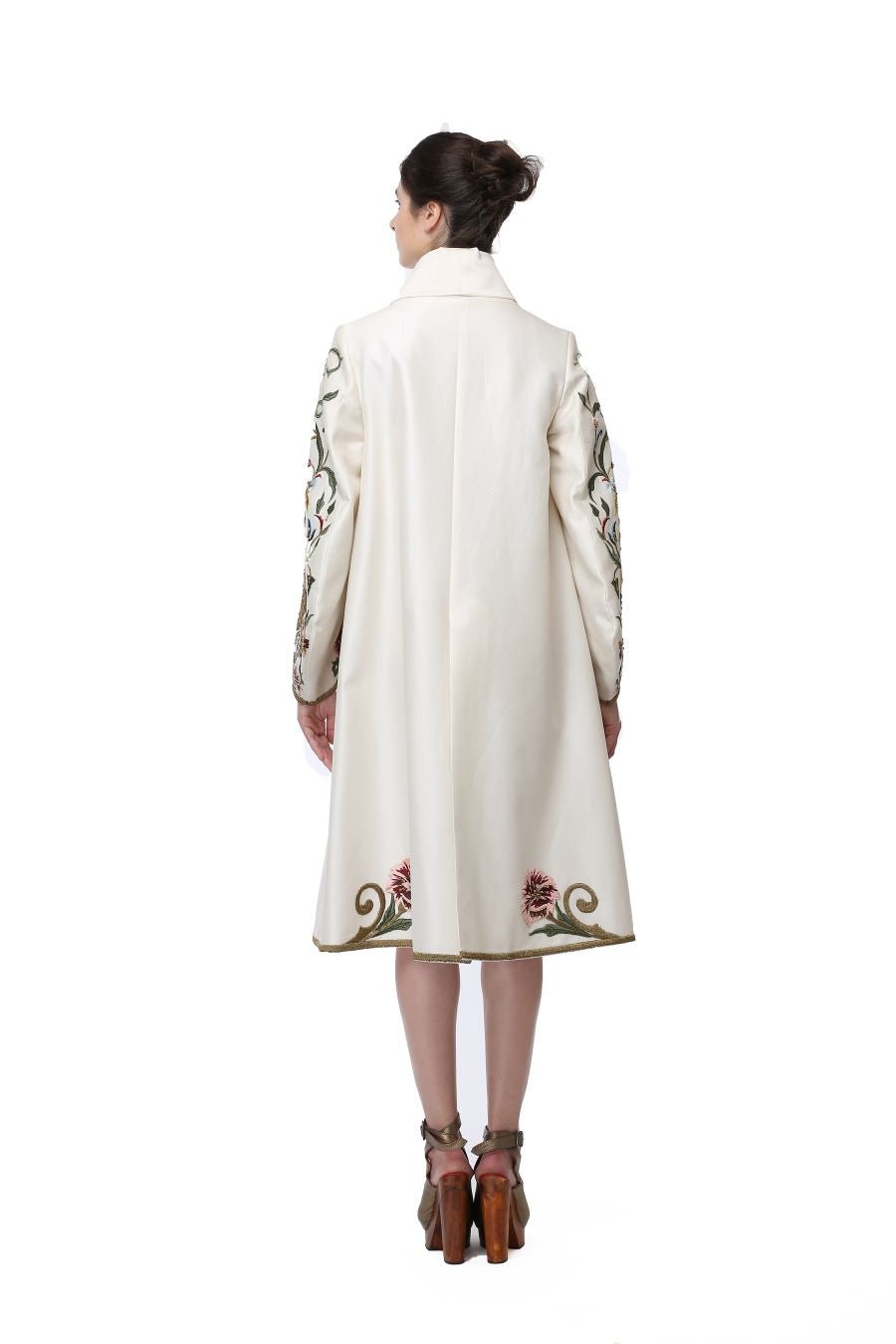 Overlap Collared Jacket Dress - samantchauhan