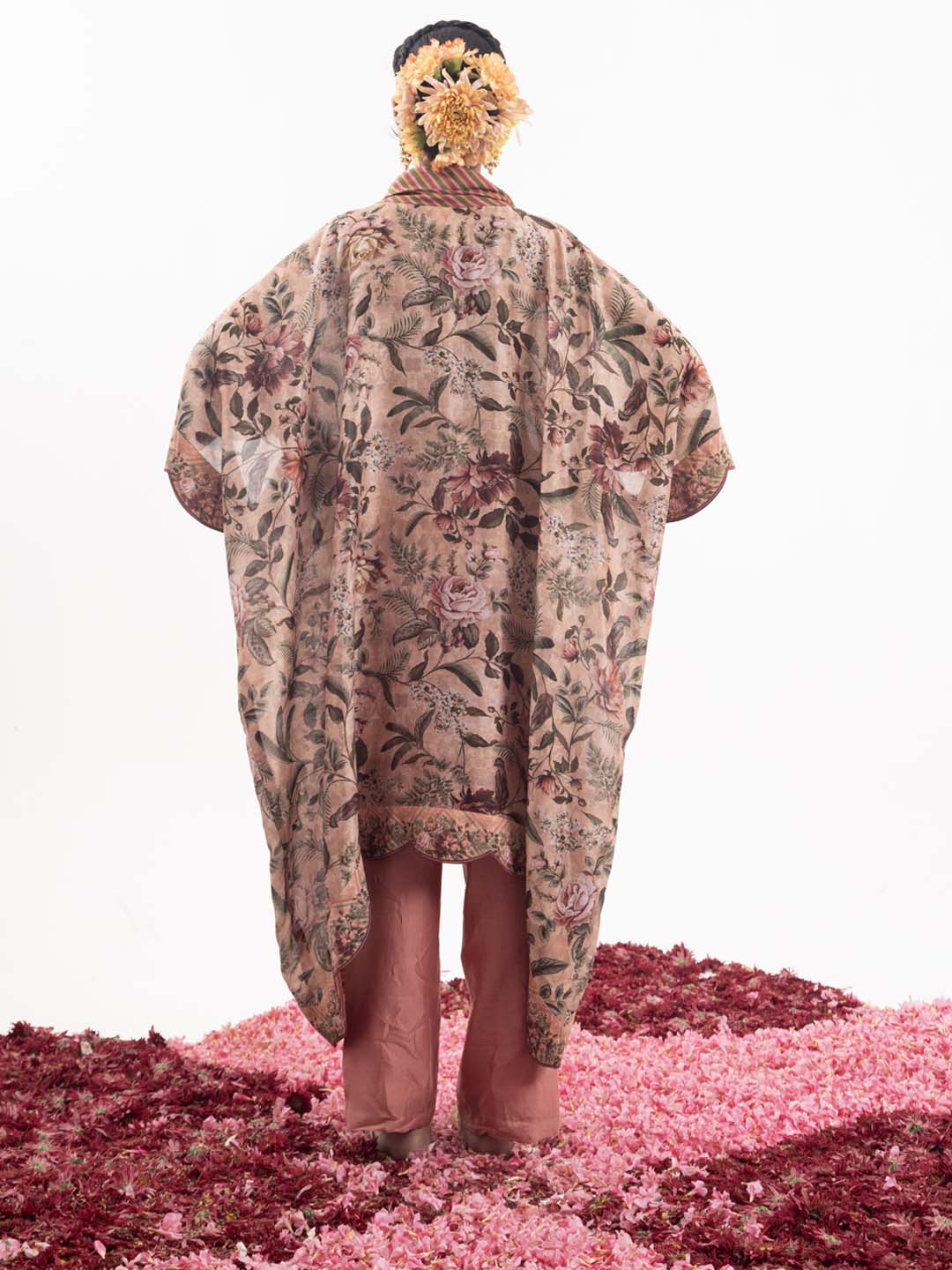 Printed kaftan paired with plain pants. - samantchauhan Apparel & Accessories