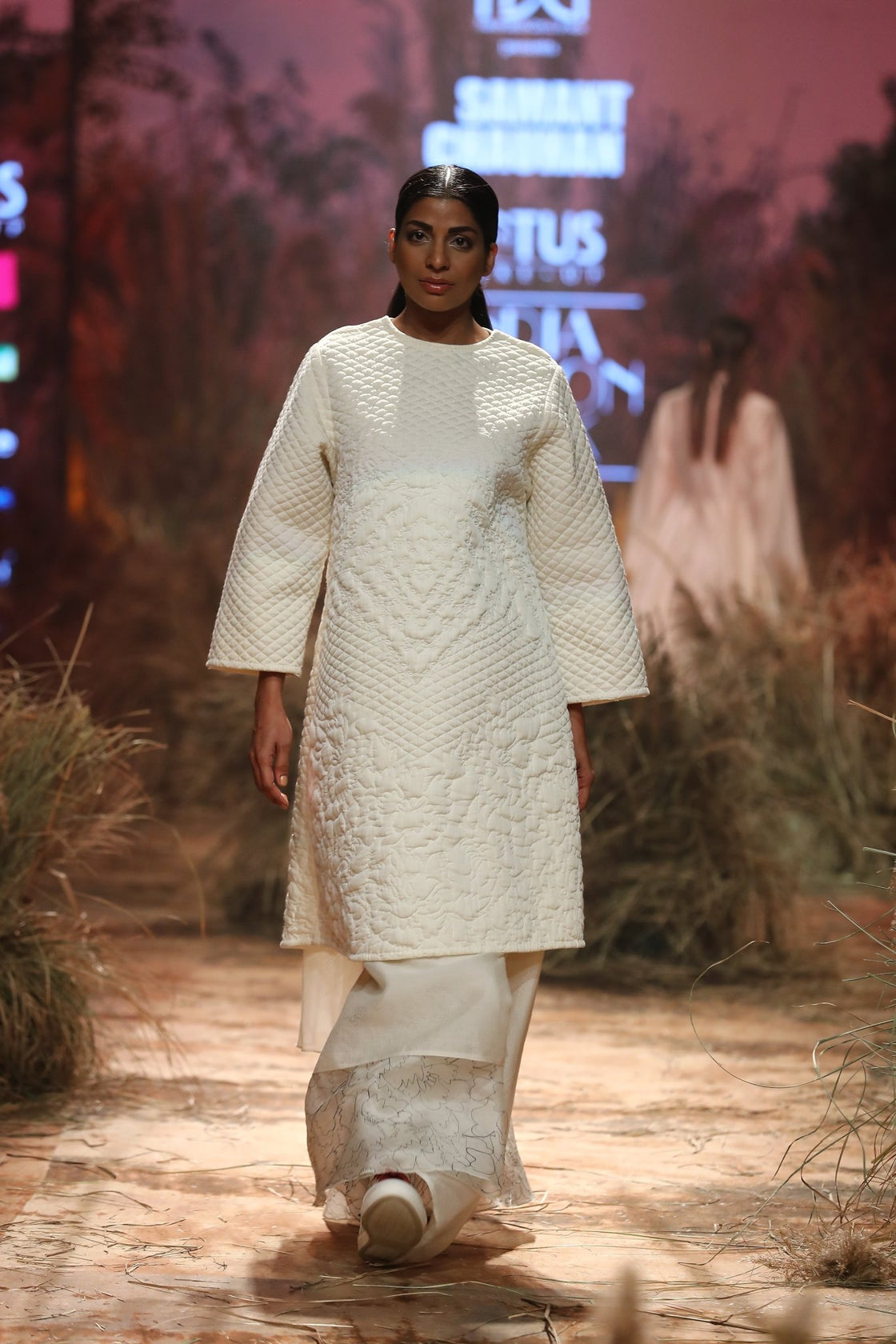 Quilted Tunic & Embroidered Skirt - samantchauhan