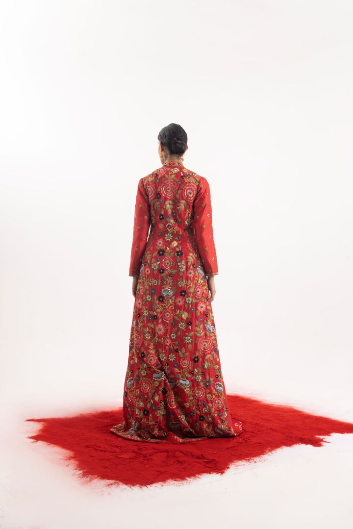 Red jacket triking one - piece ensemble - samantchauhan Apparel &amp; Accessories