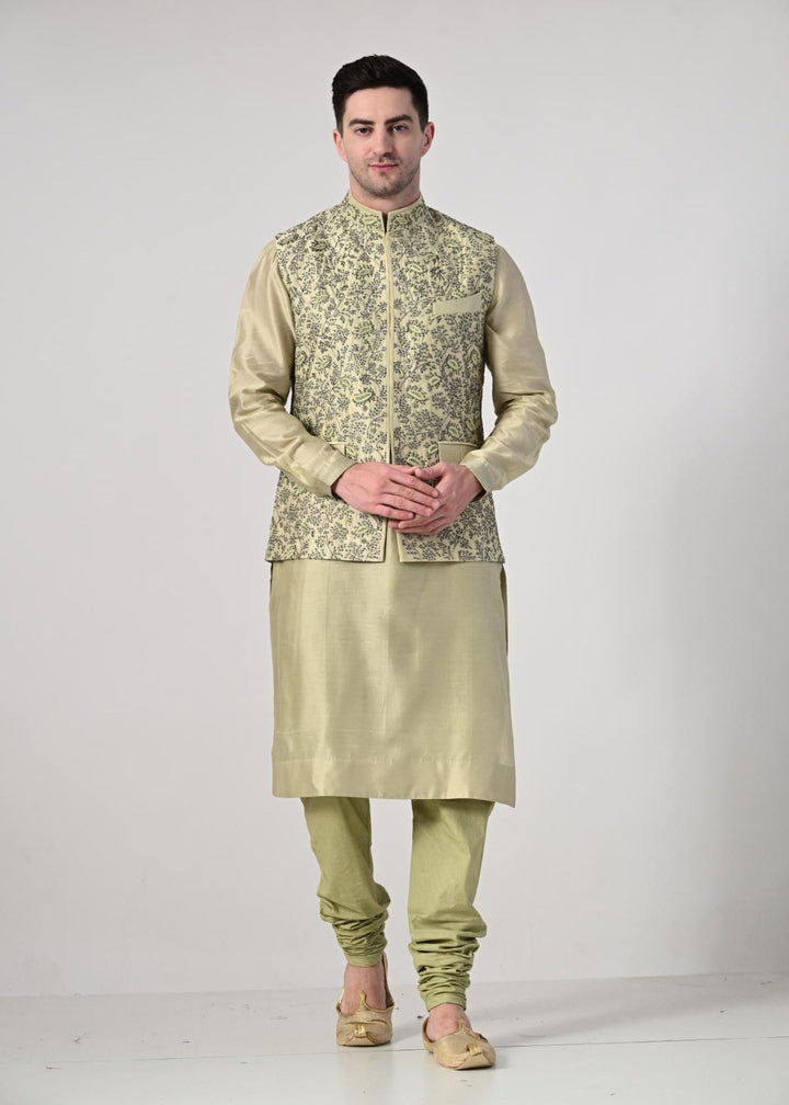 refined tradition with this pastel green kurta churidar set - samantchauhan Apparel &amp; Accessories