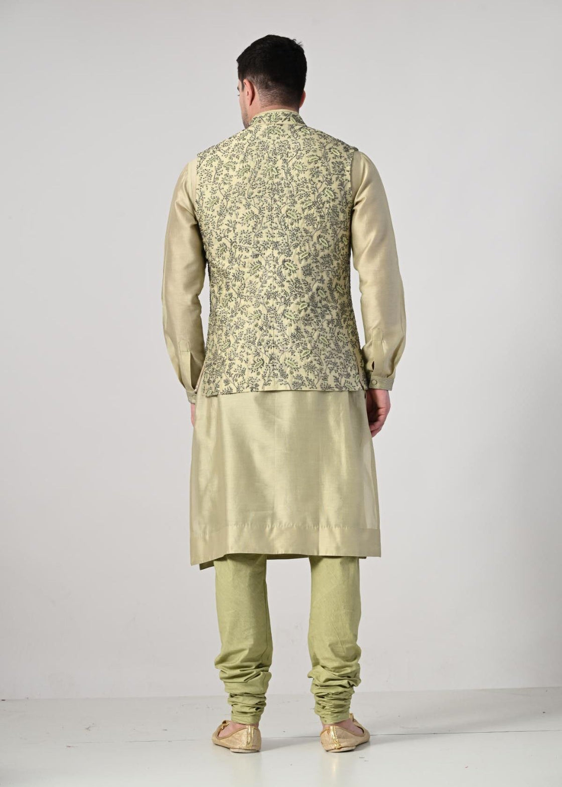 refined tradition with this pastel green kurta churidar set - samantchauhan Apparel & Accessories