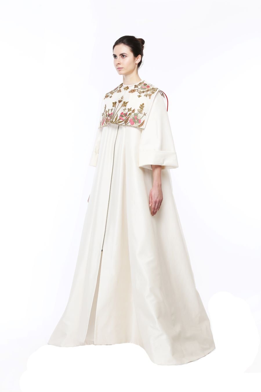 Relax Fit Embroidered Gown - samantchauhan