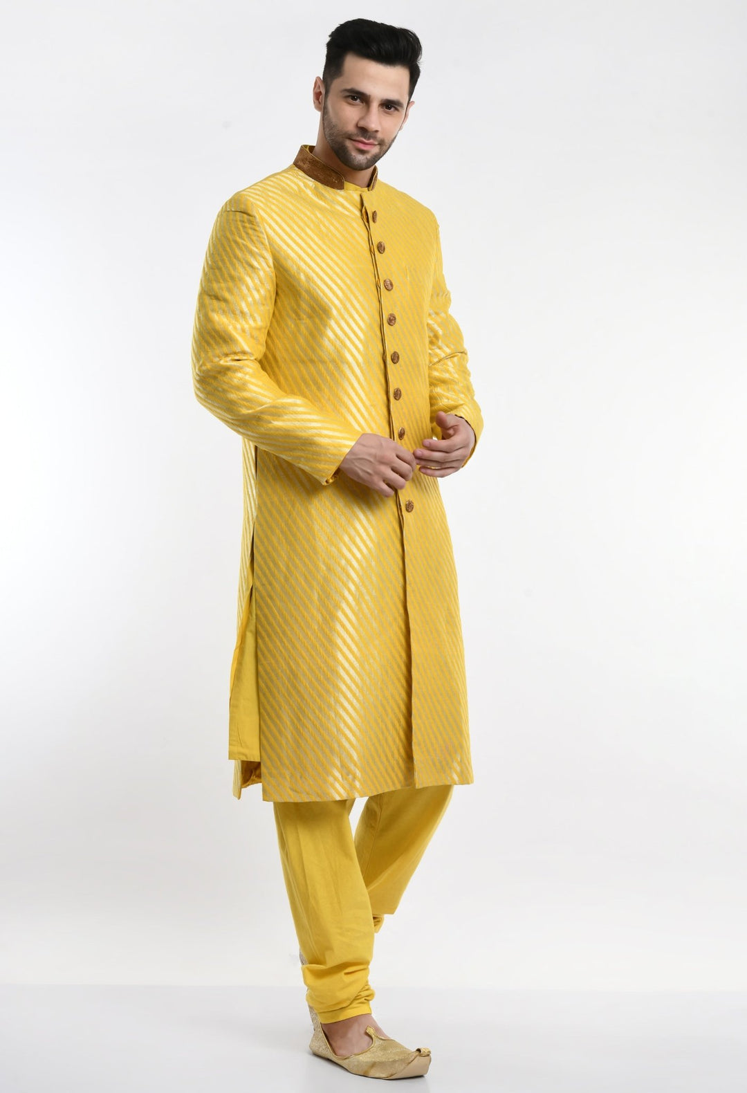 Sherwani paired with churidar. - samantchauhan Apparel &amp; Accessories