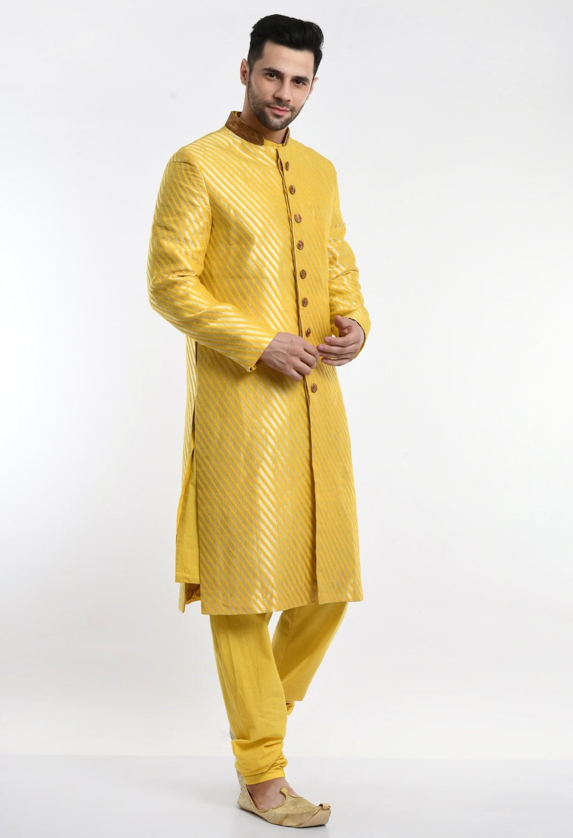 Sherwani paired with churidar. - samantchauhan Apparel & Accessories