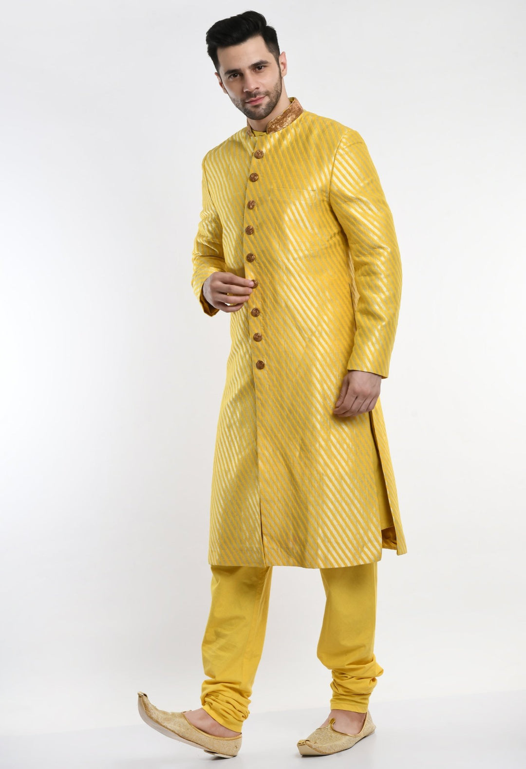 Sherwani paired with churidar. - samantchauhan Apparel &amp; Accessories