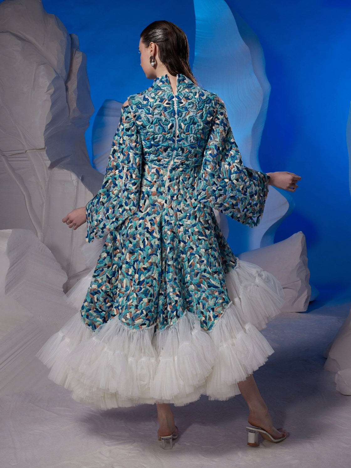 Short dress with a high - low hem - samantchauhan Apparel & Accessories