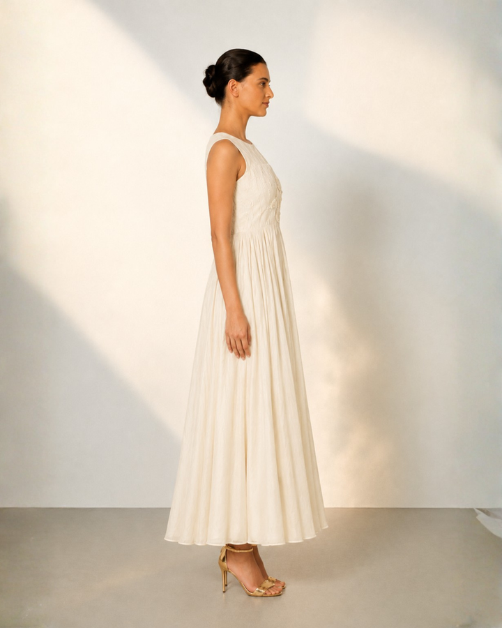 Patch-Work Fit &amp; Flare Dress
